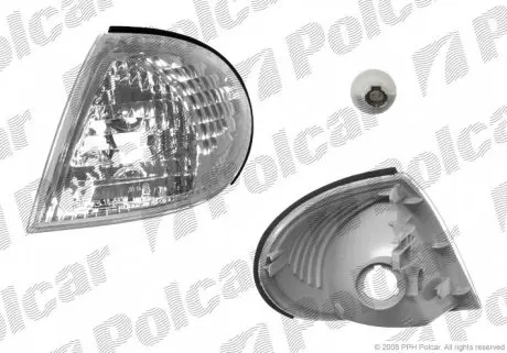 2755200E Указатель поворота передний POLCAR подбор по vin на Brocar