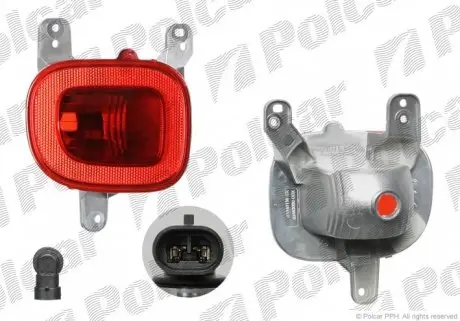 30A197X Фара протитуманна задня POLCAR підбір по vin на Brocar