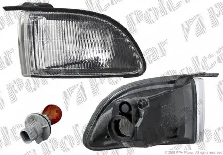 5222201E Покажчик повороту передній POLCAR підбір по vin на Brocar
