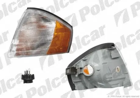 500820E Указатель поворота передний POLCAR подбор по vin на Brocar