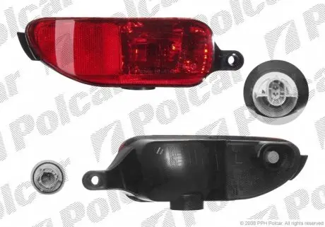 5556980E Фара противотуманная задняя POLCAR підбір по vin на Brocar
