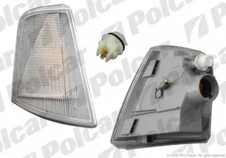 5526191E Указатель поворота передний POLCAR подбор по vin на Brocar