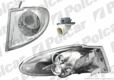 605120E Покажчик повороту передній POLCAR підбір по vin на Brocar