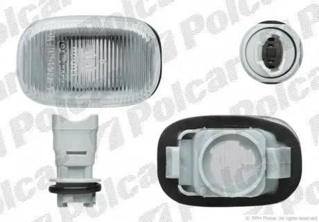 8137195E Вказівник повороту бічний POLCAR підбір по vin на Brocar