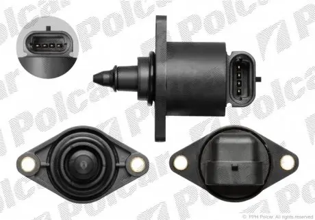 E050017 Регулятор холостого хода POLCAR подбор по vin на Brocar