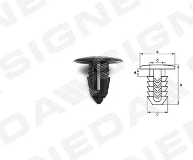 TA6110 Пластмасові утримувачі SIGNEDA підбір по vin на Brocar