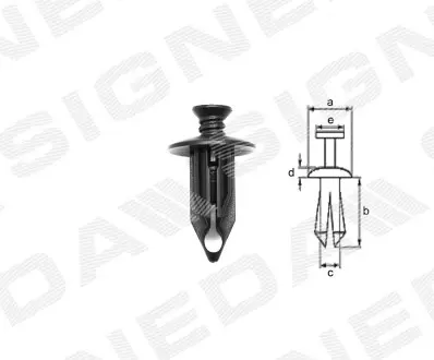 T97410 Пластмассовые держатели SIGNEDA подбор по vin на Brocar