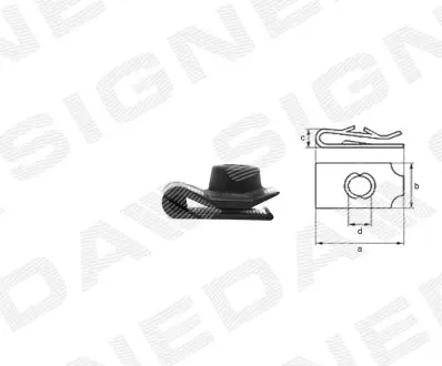 T95510 Пластмассовые держатели SIGNEDA подбор по vin на Brocar