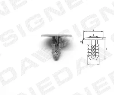 T75210 Пластмассовые держатели SIGNEDA подбор по vin на Brocar