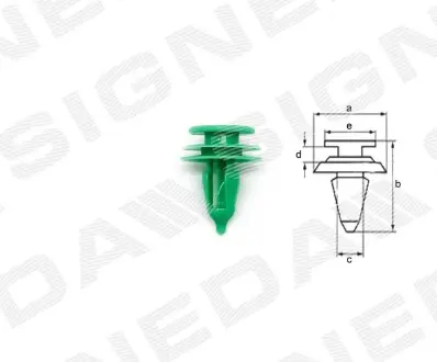 T73810 Пластмассовые держатели SIGNEDA подбор по vin на Brocar