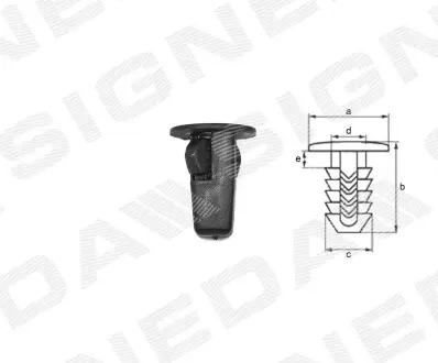 T72610 Пластмассовые держатели SIGNEDA подбор по vin на Brocar