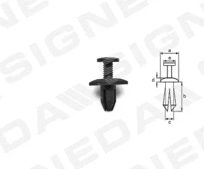 T70310 Пластмассовые держатели SIGNEDA підбір по vin на Brocar