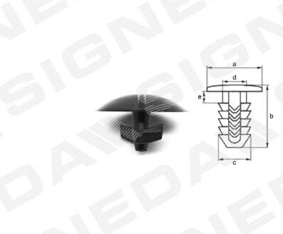 T67710 Пластмассовые держатели SIGNEDA подбор по vin на Brocar