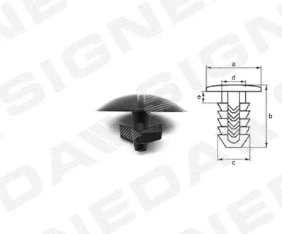 T67710 Пластмасові утримувачі SIGNEDA підбір по vin на Brocar