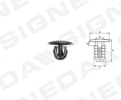 T67310 Пластмассовые держатели SIGNEDA подбор по vin на Brocar