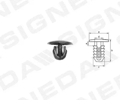 T67310 Пластмассовые держатели SIGNEDA подбор по vin на Brocar