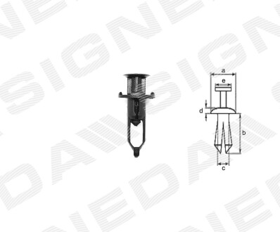 T64710 Пластмассовые держатели SIGNEDA підбір по vin на Brocar