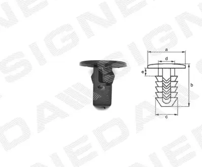 T64410 ПЛАСТМАСОВІ ТРИМАЧІ SIGNEDA підбір по vin на Brocar