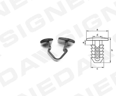 T49710 Пластмасові утримувачі SIGNEDA підбір по vin на Brocar