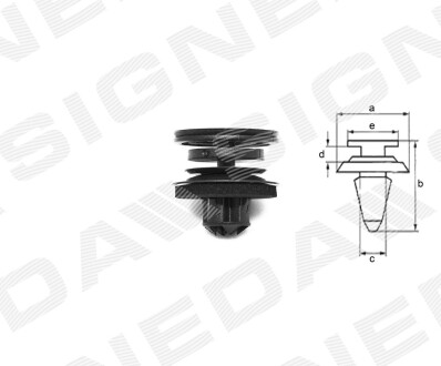 T44710 Пластмассовые держатели SIGNEDA підбір по vin на Brocar