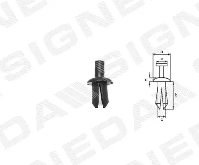 T42510 Пластмассовые держатели SIGNEDA подбор по vin на Brocar