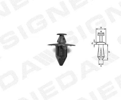 T41310 Пластмасові утримувачі SIGNEDA підбір по vin на Brocar
