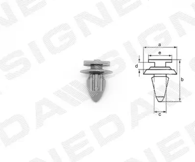 T40410 Пластмасові утримувачі SIGNEDA підбір по vin на Brocar