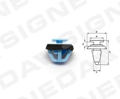 T249610 Пластмасові утримувачі SIGNEDA підбір по vin на Brocar