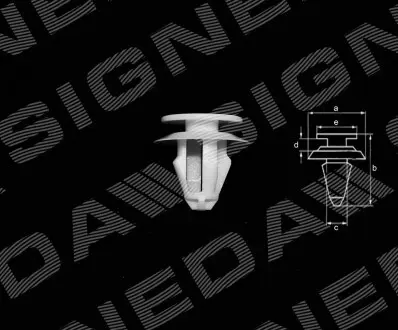 T249410 Пластмасові утримувачі SIGNEDA підбір по vin на Brocar