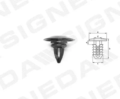 T209510 Кріплення пластмасове SIGNEDA підбір по vin на Brocar