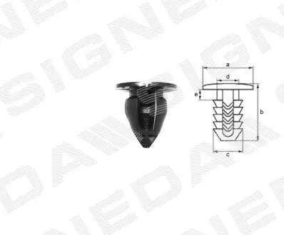 T192410 Пластмассовые держатели SIGNEDA подбор по vin на Brocar
