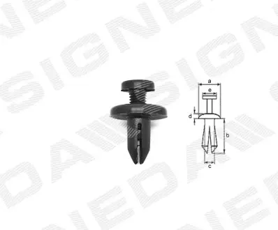 T152410 Пластмассовые держатели SIGNEDA подбор по vin на Brocar