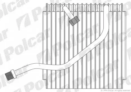 7211P81 Випарник кондиціонера POLCAR підбір по vin на Brocar