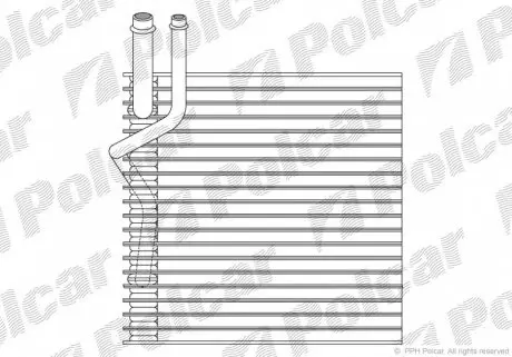 2404P81 Испаритель кондиционера POLCAR подбор по vin на Brocar