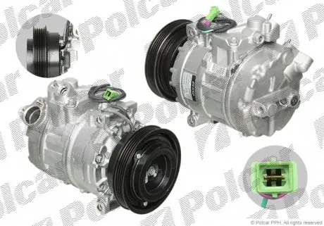 DCP02006 Компресор кондиціонера (новий) POLCAR підбір по vin на Brocar
