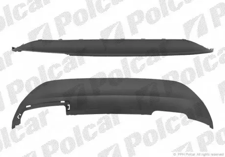 323899 Спойлер бампера заднего POLCAR підбір по vin на Brocar