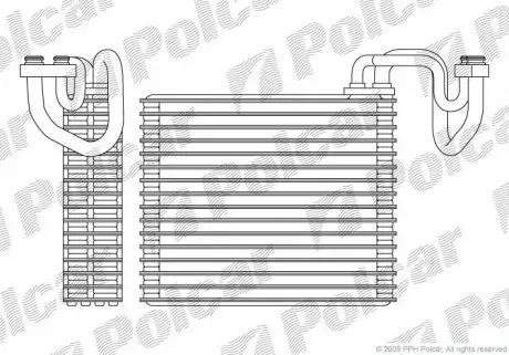 3825P81 Испаритель кондиционера POLCAR подбор по vin на Brocar