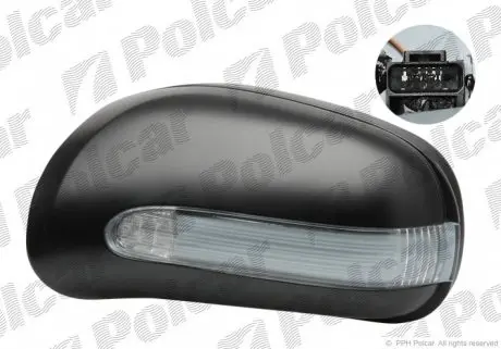 502555PM Корпус дзеркала зовнішнього правий POLCAR підбір по vin на Brocar