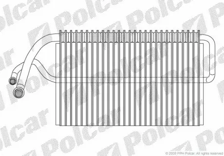 5016P81 Испаритель кондиционера POLCAR подбор по vin на Brocar