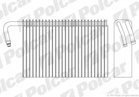 2016P82 Випарник кондиціонера POLCAR підбір по vin на Brocar