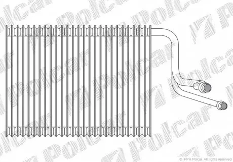 2001P81 Випарник кондиціонера POLCAR підбір по vin на Brocar