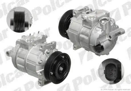 1331KS3X Компресор кондиціонера (новий) POLCAR підбір по vin на Brocar