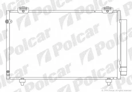 8115K8C1 Радіатор кондиціонера POLCAR підбір по vin на Brocar