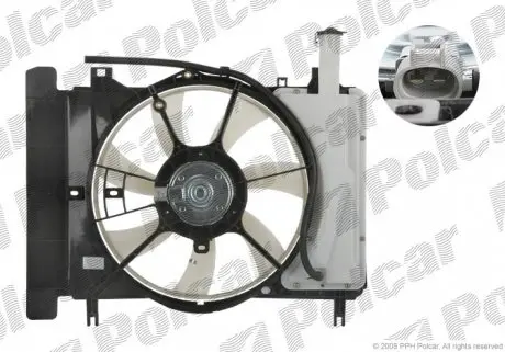 810523W1 Вентилятор з корпусом / кронштейном POLCAR підбір по vin на Brocar