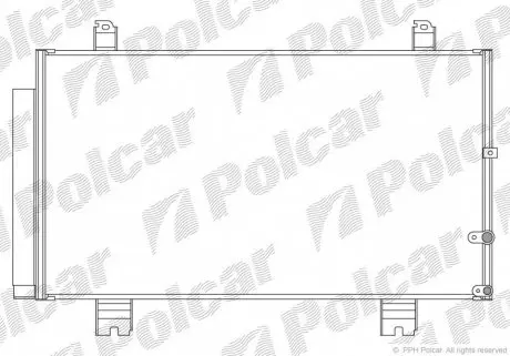 8022K81K Радіатор кондиціонера POLCAR підбір по vin на Brocar