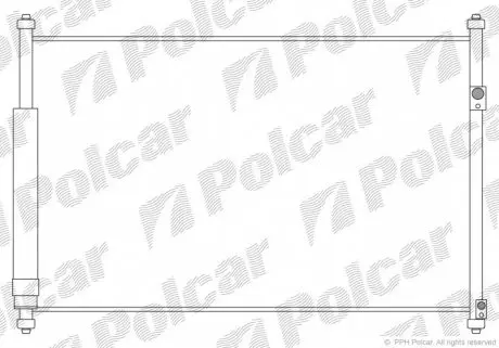 7426K81K Радіатори кондиціонера POLCAR підбір по vin на Brocar