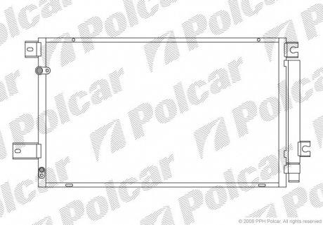 8125K8C4S Радиаторы кондиционера POLCAR подбор по vin на Brocar