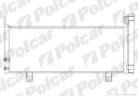 8138K8C3 Радіатор кондиціонера POLCAR підбір по vin на Brocar