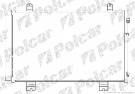 8044K8C1 Радіатор кондиціонера POLCAR підбір по vin на Brocar