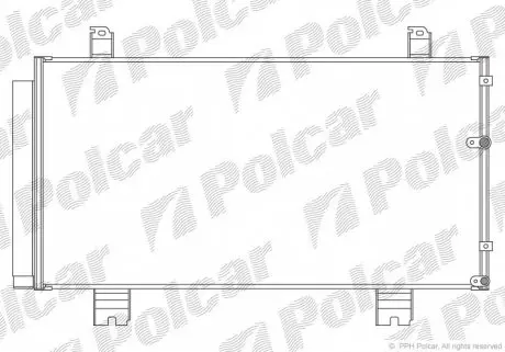 8011K81K Радіатори кондиціонера POLCAR підбір по vin на Brocar